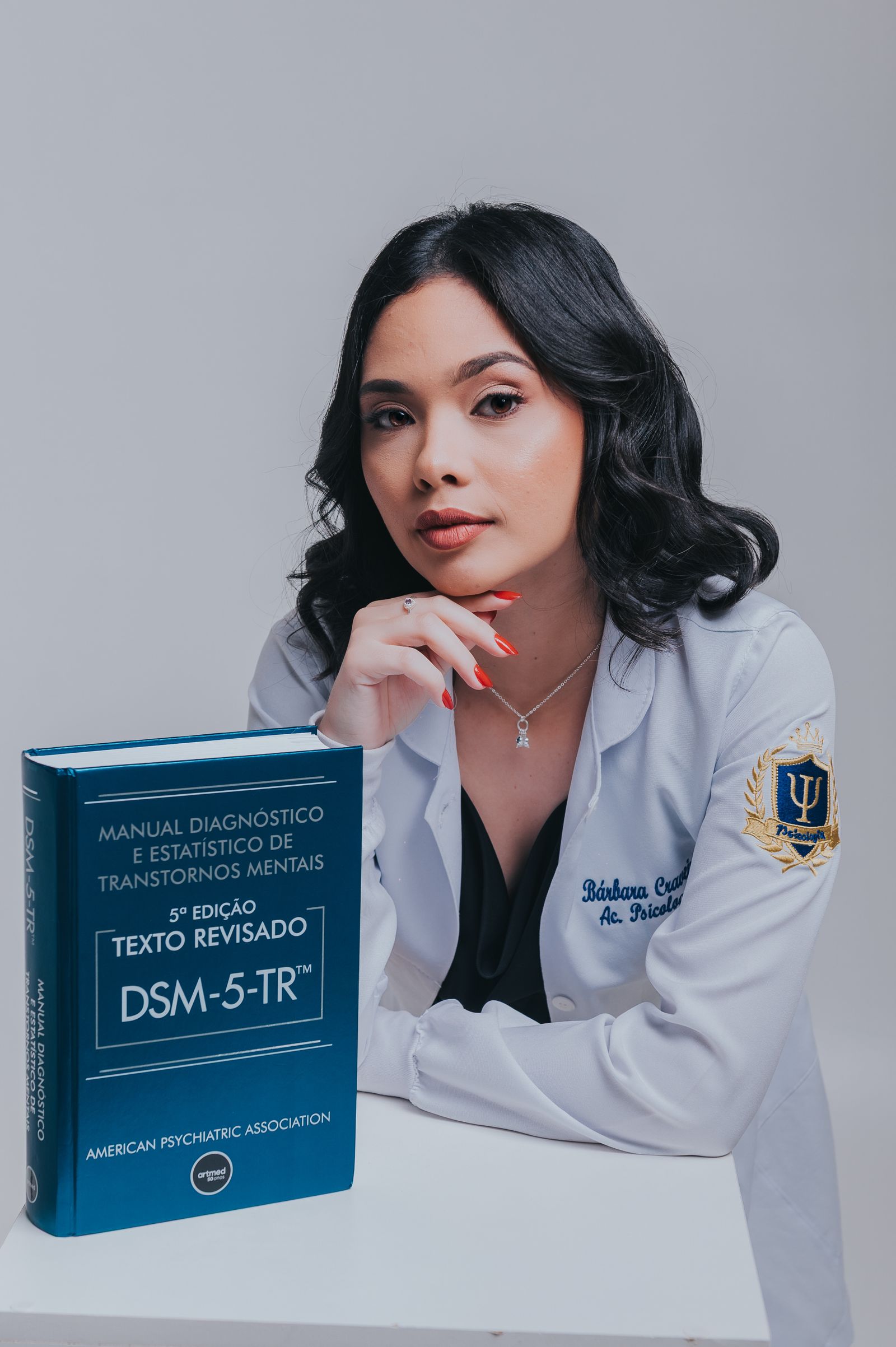 Professional Psychiatrist with DSM-5 Manual