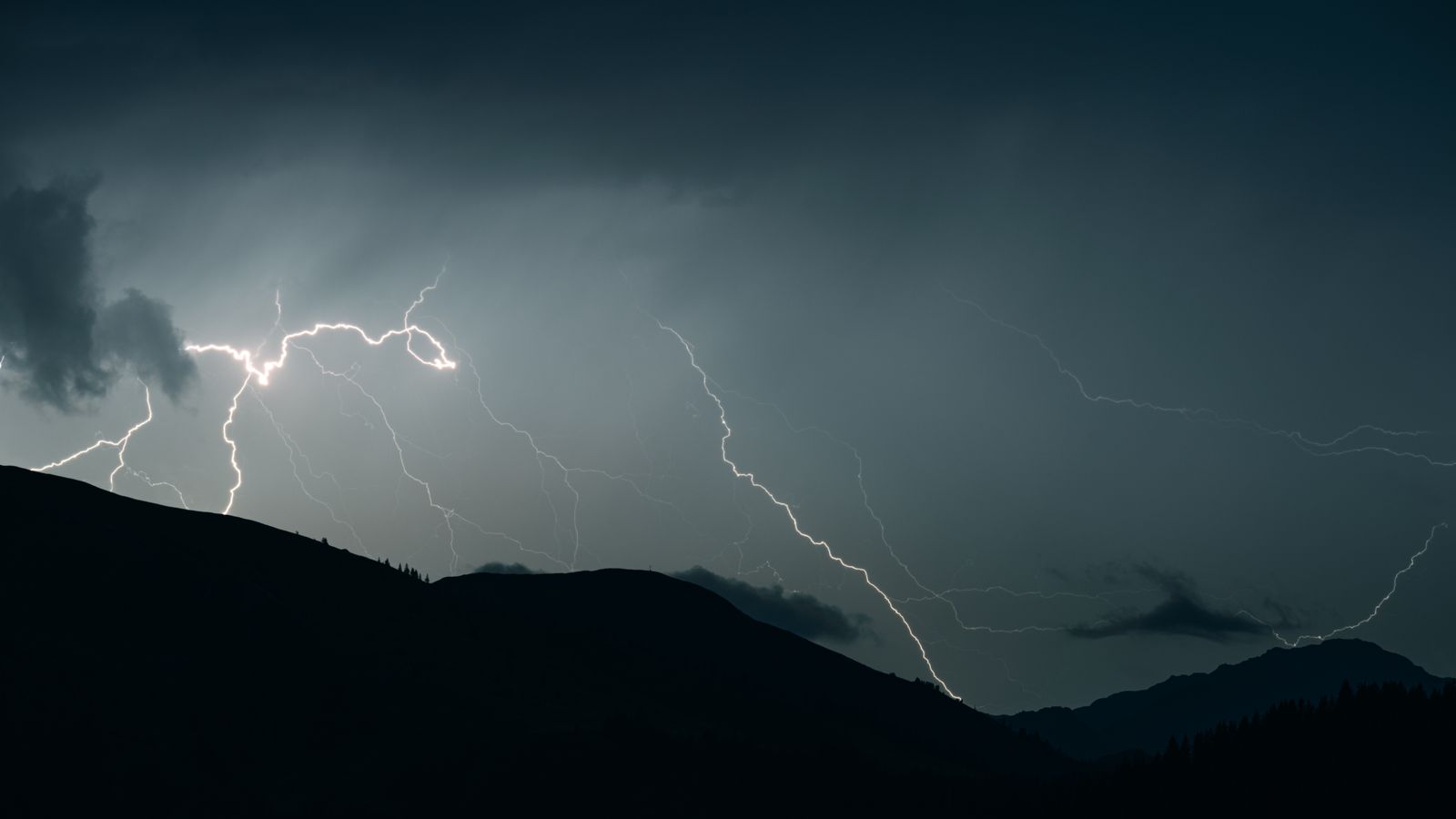 Thunderstorm over Hills