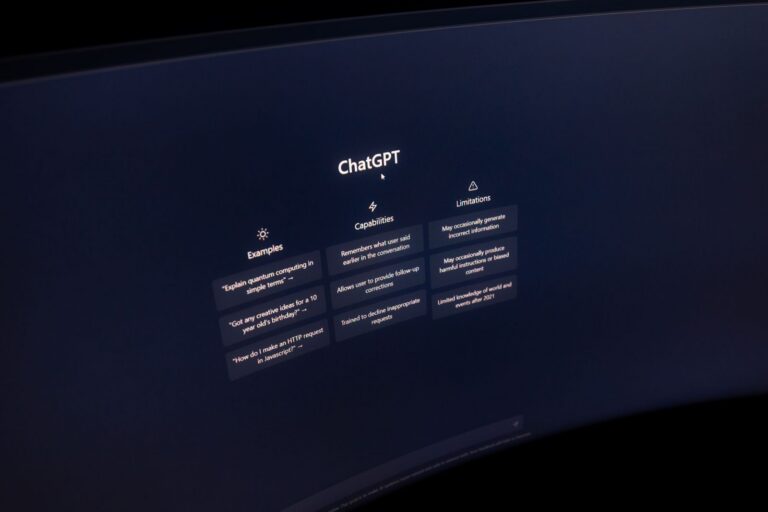 Chat GPT Welcome Screen on Computer